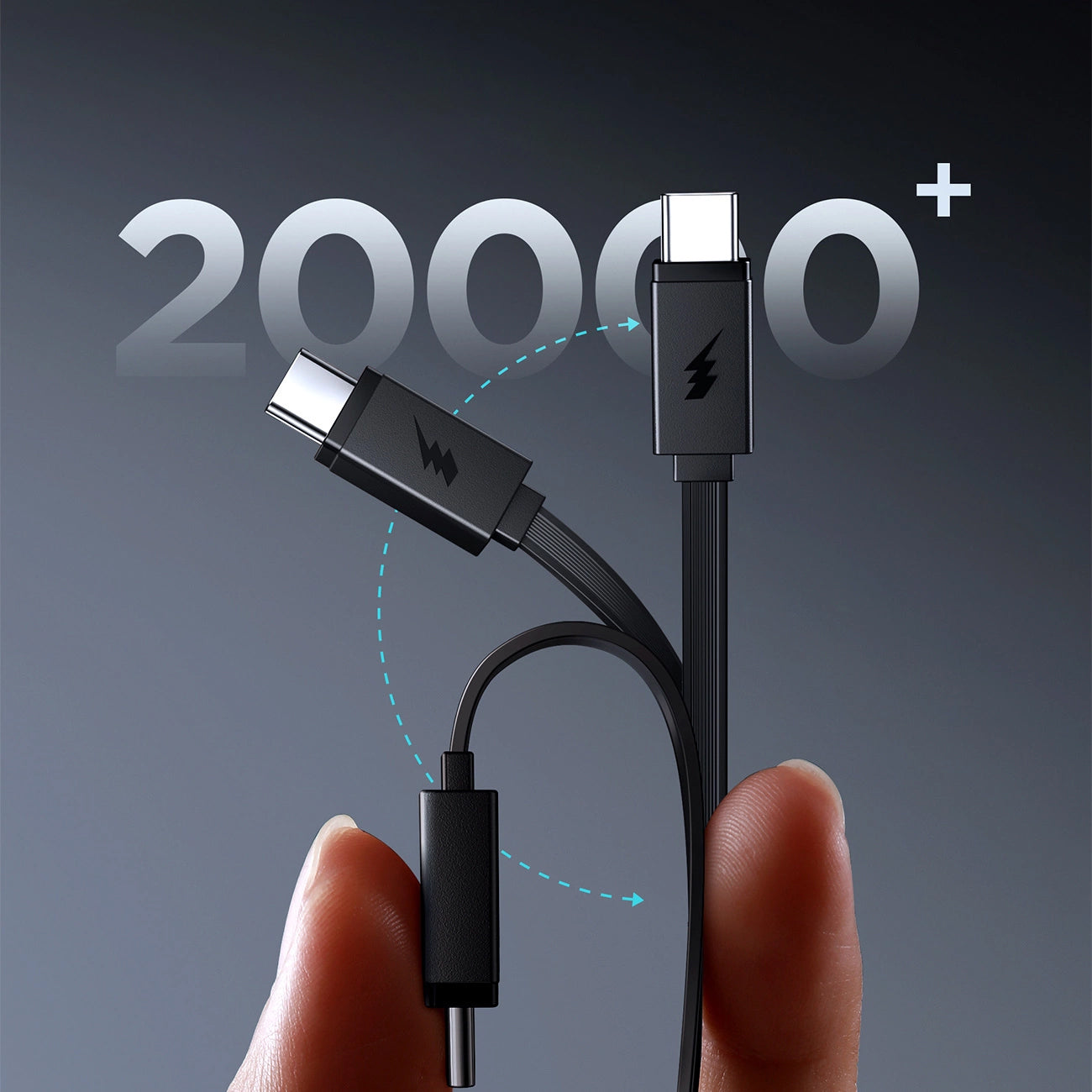 Extern batteri Joyroom JR-PR1, 10000mAh, 22.5W, PD, 2 x USB-C, Grå