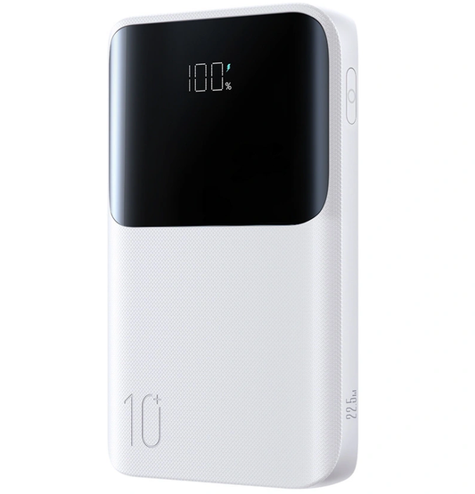 Extern batteri Joyroom JR-QP191, 10000mAh, 22.5W, QC + PD, 1 x USB-A - 2 x USB-C, Vit