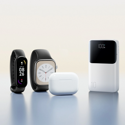 Extern batteri Joyroom JR-QP191, 10000mAh, 22.5W, QC + PD, 1 x USB-A - 2 x USB-C, Vit