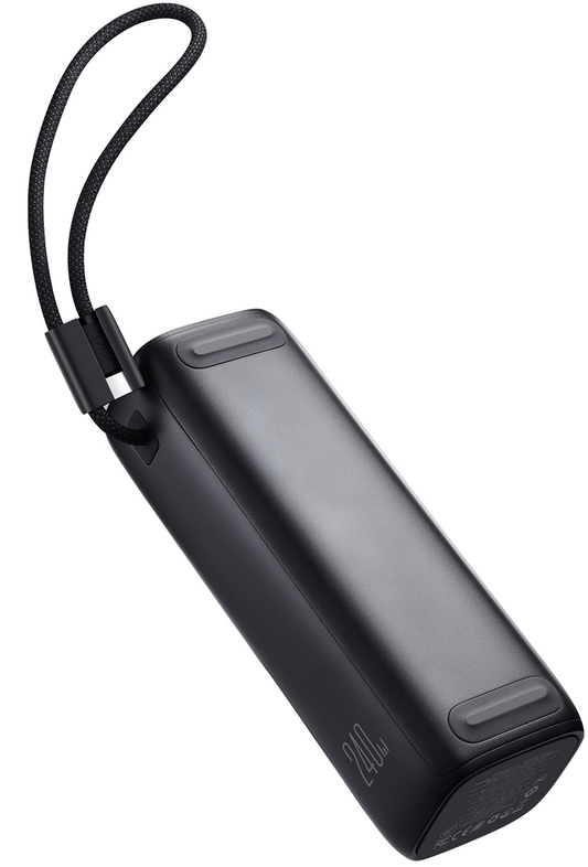 Joyroom PODIX PR70 powerbank, 25 000 mAh, 240 W, QC + PD, 1 x USB-A – 3 x USB-C, svart