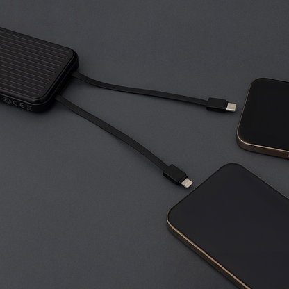 Extern batteri MaXlife MXPB-06, 10000mAh, 22.5W, QC + PD, 1 x Lightning - 2 x USB-A - 2 x USB-C, Svart