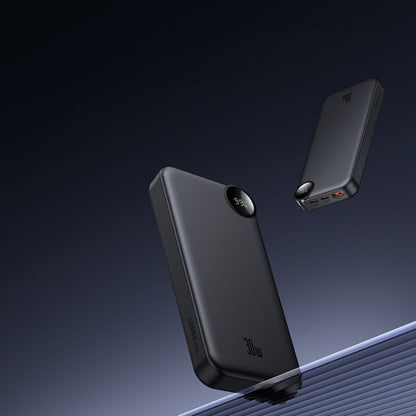 Extern batteri McDodo MC-3850 Display, 10000mAh, 30W, QC + PD, 1 x USB-A - 2 x USB-C, Svart