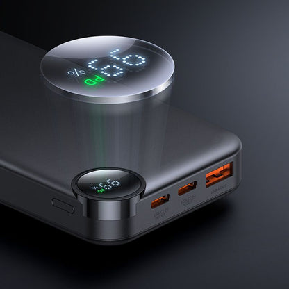 Extern batteri McDodo MC-3850 Display, 10000mAh, 30W, QC + PD, 1 x USB-A - 2 x USB-C, Svart