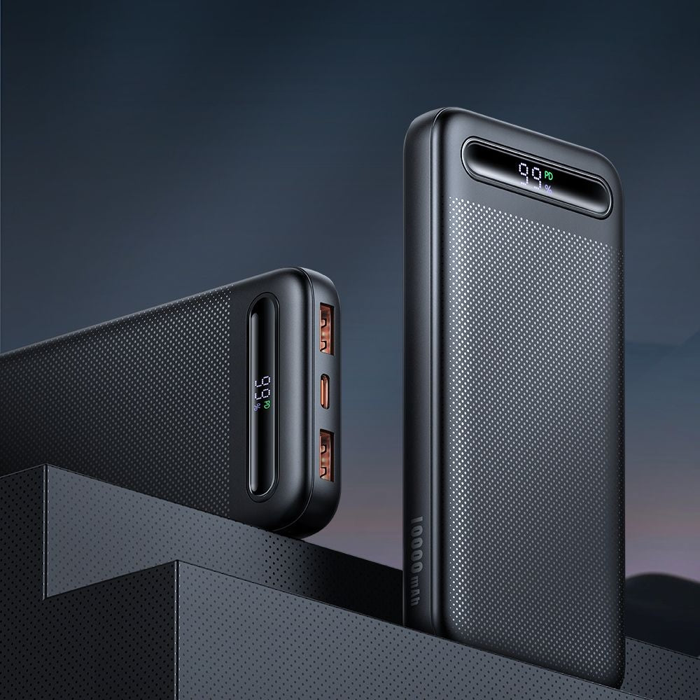 Extern batteri McDodo MC-3881 Star, 10000mAh, 22.5W, QC + PD, 2 x USB-A - 1 x USB-C, Svart