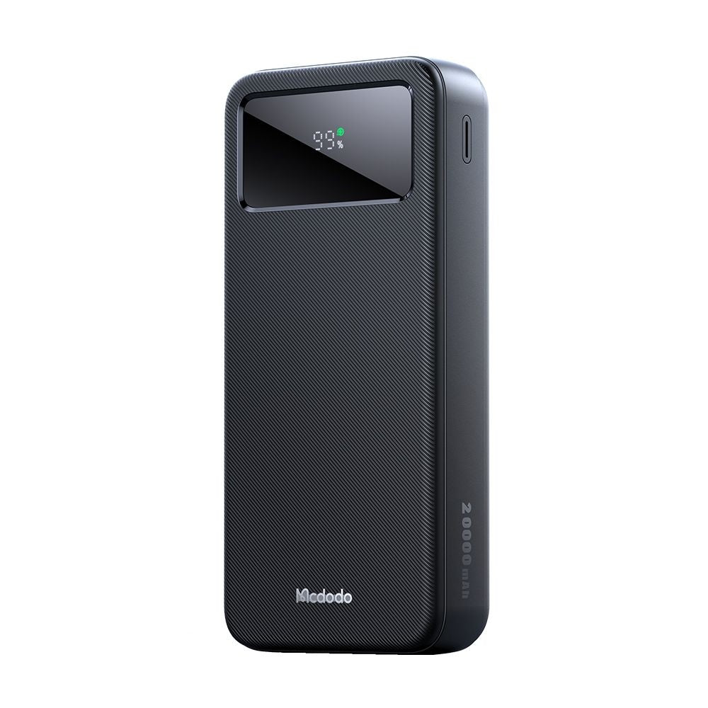 Extern batteri McDodo MC-4230, 20000mAh, 22.5W, QC + PD, 2 x USB-A - 1 x USB-C, Svart
