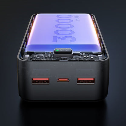 Extern batteri McDodo MC-4240, 30000mAh, 22.5W, QC + PD, 2 x USB-A - 1 x USB-C, Svart