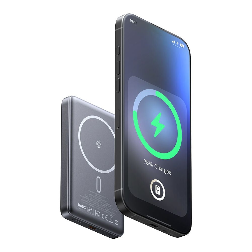 Extern batteri Wireless McDodo MC-4651 Meta, 10000mAh, 20W, PD + FQI, 1 x QI - 1 x USB-C, Svart