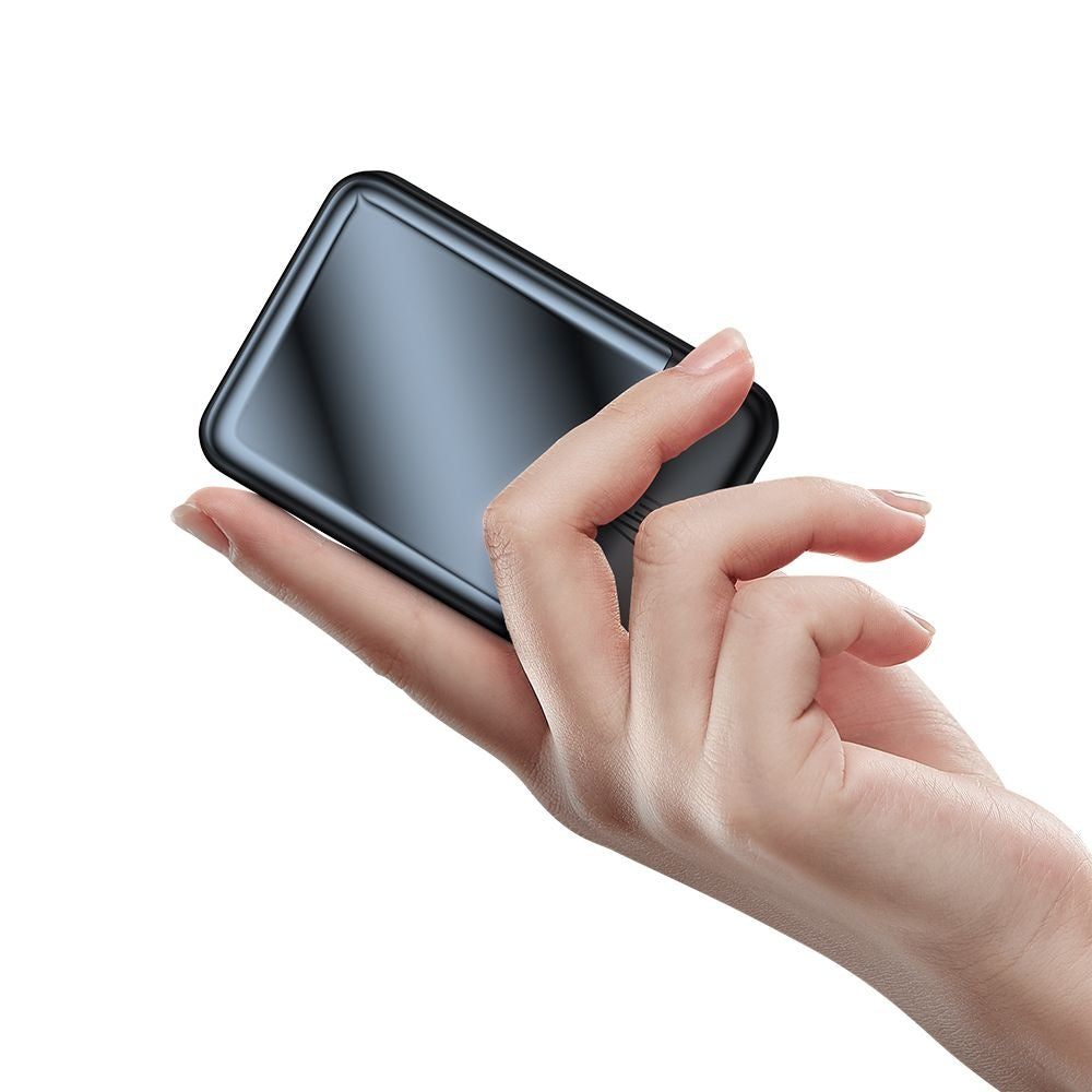 Trådlös Extern Batteri McDodo MC-5021 Ambilight, 20000mAh, 20W, PD + FQI, 1 x QI - 1 x USB-C, Svart