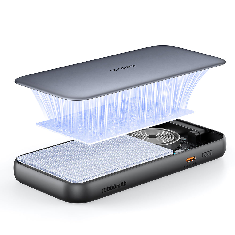 Externt Batteri McDodo MC-5920 MetaFree, 10000mAh, 45W, PD, 2 x USB-C, Grå