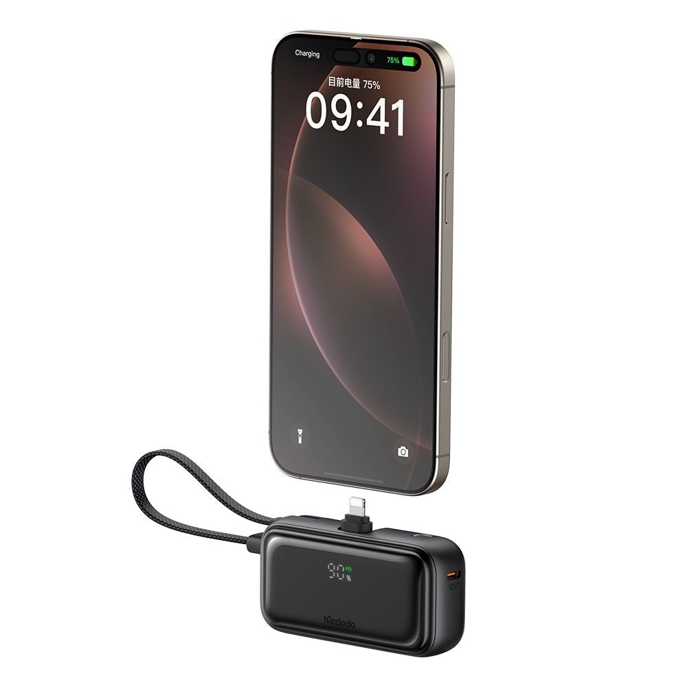 Extern batteri McDodo MC-7800 Freekit, 5000mAh, 22.5W, PD, 1 x Lightning - 2 x USB-C, Svart