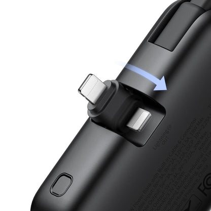 Extern batteri McDodo MC-7800 Freekit, 5000mAh, 22.5W, PD, 1 x Lightning - 2 x USB-C, Svart