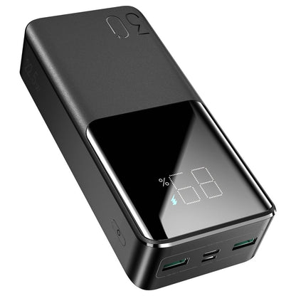 Externt Batteri Joyroom JR-QP193, 30000mAh, 22.5W, QC + PD, 1 x USB-C - 2 x USB-A, Svart