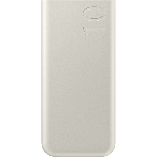 Samsung Extern batteri, 10000mAh, 25W, PD, 2 x USB-C, Beige, Omslaget EB-P3400XUEGEU