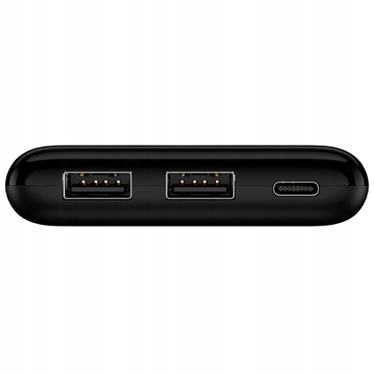 Extern batteri Setty SPBL-10, 10000mAh, 10W, 2 x USB-A, Svart