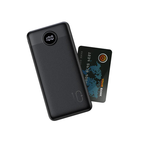 Extern batteri Veger L10S, 10000mAh, 20W, QC + PD, 1 x USB-C - 2 x USB-A, Svart