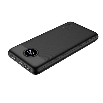 External Battery Veger L10S, 10000mAh, 20W, QC + PD, 1 x USB-C - 2 x USB-A, Black