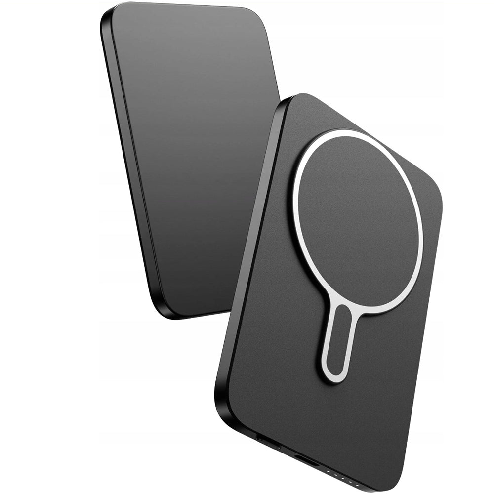 Trådlös Extern Batteri 3MK MagSnap Go, 5000mAh, 20W, PD + FQI, 1 x QI - 1 x USB-C, Grå