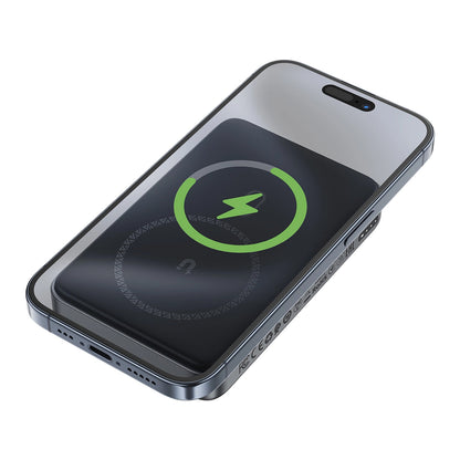 Trådlös Extern Batteri Acefast M10, 10000mAh, 30W, PD + FQI, 1 x QI - 2 x USB-C, Svart