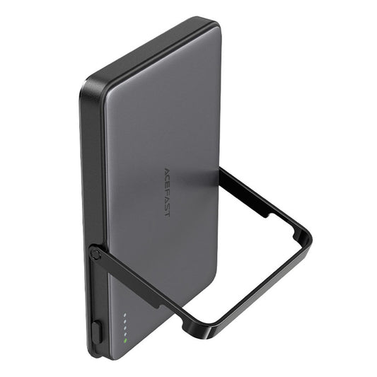Trådlös Extern Batteri Acefast M16, 5000mAh, 18W, PD + FQI, 1 x QI - 1 x USB-C, Svart