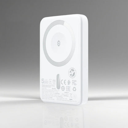 Trådlös Extern Batteri Acefast M25, 5000mAh, 20W, PD + FQI, 1 x QI - 1 x USB-C, Vit