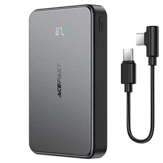 Trådlös Extern Batteri Acefast M31, 10000mAh, 22.5W, QC + PD + FQI, 1 x QI - 1 x USB-A - 2 x USB-C, Svart