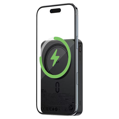 Trådlös Extern Batteri Acefast M31, 10000mAh, 22.5W, QC + PD + FQI, 1 x QI - 1 x USB-A - 2 x USB-C, Svart