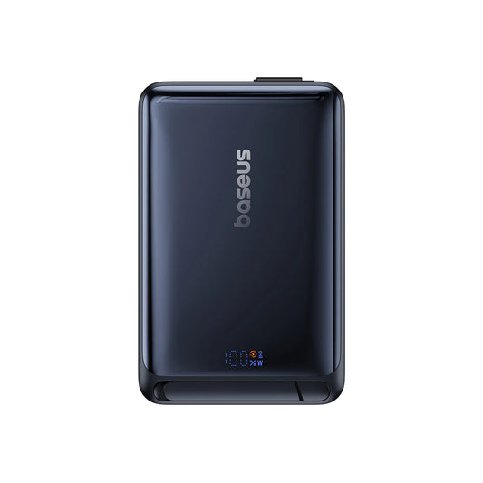 Extern batteri Wireless Baseus Nomos, 10000mAh, 45W, PD + FQI, 1 x QI - 2 x USB-C, Svart P10078800123-00