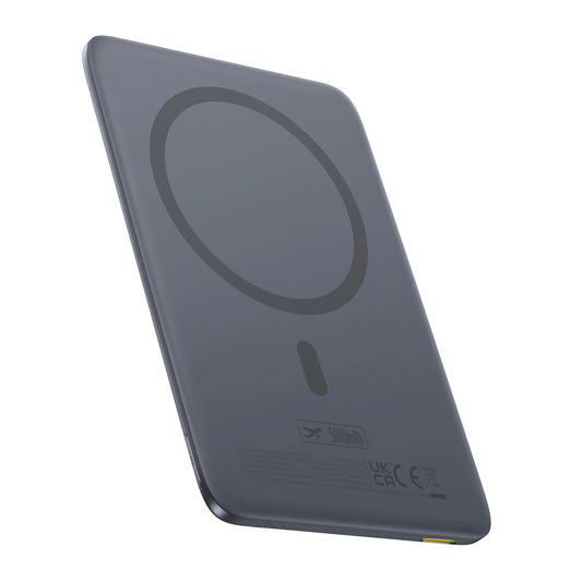 Extern trådlös batteri Baseus PicoGo AM41, 5000mAh, 20W, PD + FQI, 1 x QI - 1 x USB-C, Grå P1007680C813-00