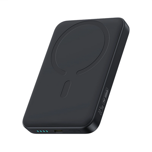 Baseus EnerFill FM11 Ultra-Mini Wireless External Battery, 10000mAh, 22.5W, PD + FQI, 1 x QI - 1 x USB-C, Black P1008210E123-00