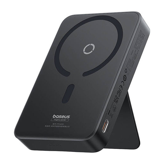 Extern trådlös batteri Baseus MagPro PPCXZ05, 5000mAh, 20W, PD + FQI, 1 x QI - 1 x USB-C, Svart, Återsigillad P10064101123-00