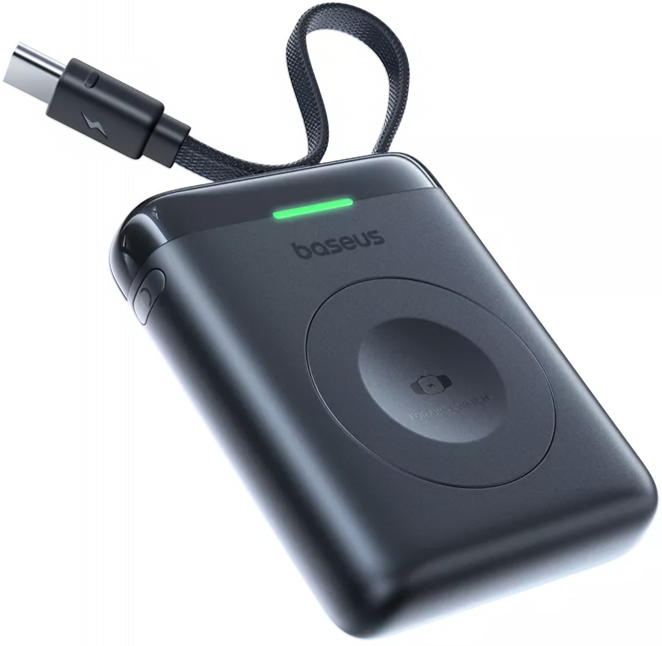 Trådlös Extern Batteri Baseus EnerFill FW11 för Apple Watch Series, 1640mAh, 5W, 1 x QI, Svart E0205301