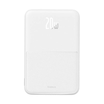 Extern batteri Wireless Baseus MagPro PPCXZ05, 5000mAh, 20W, PD + FQI, 1 x QI - 1 x USB-C, Vit P10064101223-00