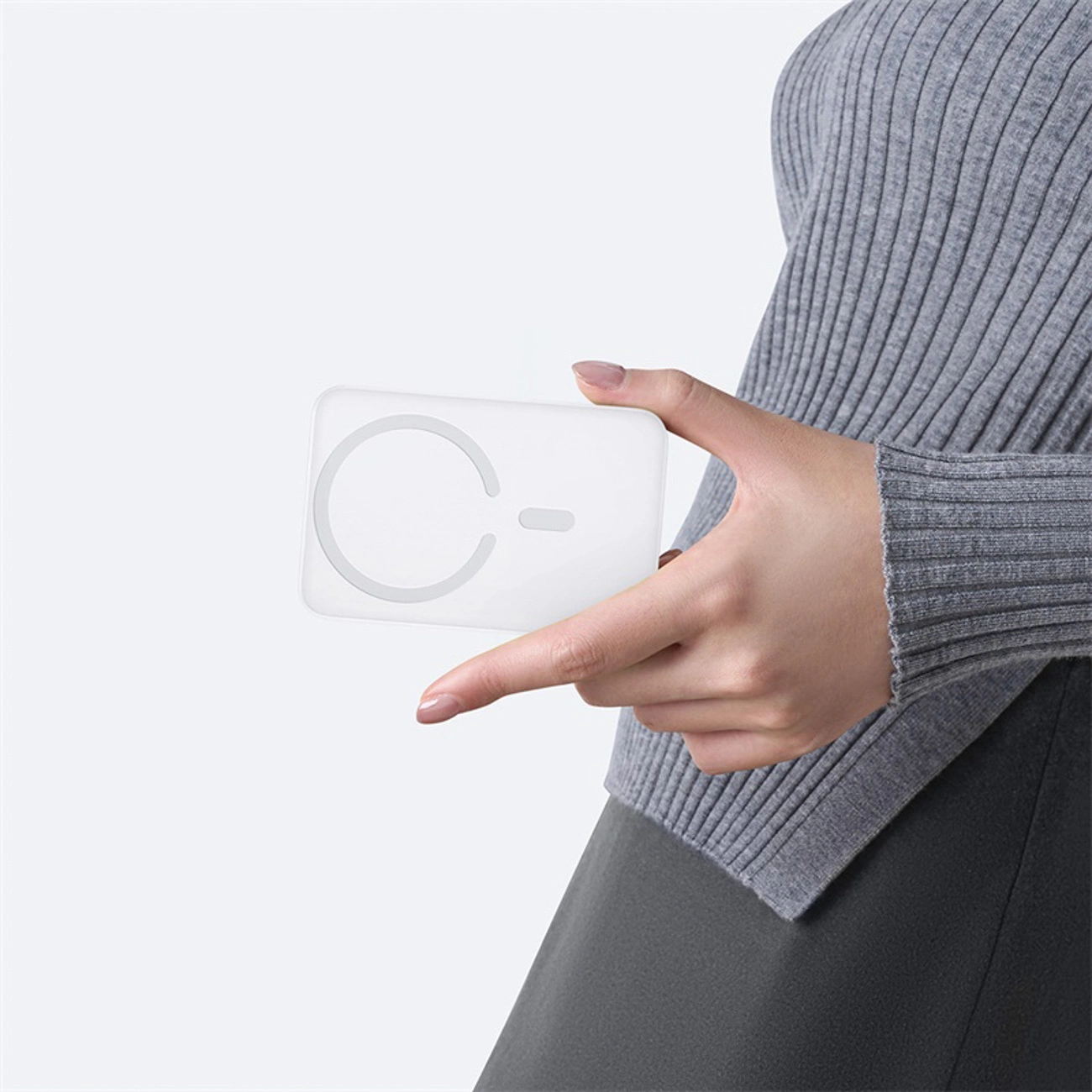 Extern batteri Wireless Baseus EnerFill FM11 Ultra-Mini, 10000mAh, 22.5W, PD + FQI, 1 x QI - 1 x USB-C, Vit P1008210E213-00