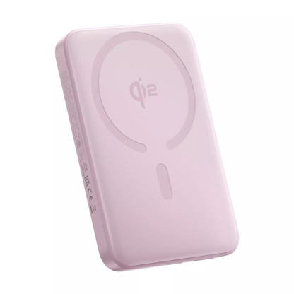 Extern trådlös batteri Baseus Enerfill FM12, 10000mAh, 22.5W, PD + FQI, 1 x QI - 1 x USB-C, Rosa E0028502