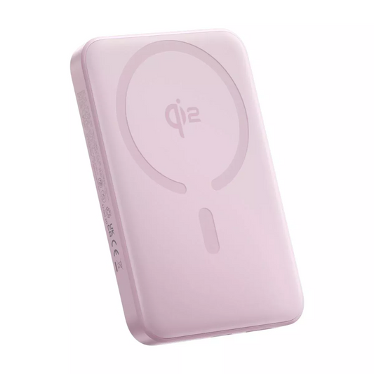 Extern trådlös batteri Baseus Enerfill FM12, 10000mAh, 22.5W, PD + FQI, 1 x QI - 1 x USB-C, Rosa E0028502