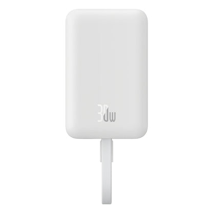 Extern batteri Wireless Baseus Magnetic Mini, 10000mAh, 30W, PD + FQI, 1 x QI - 2 x USB-C, Vit P1002210B223-00