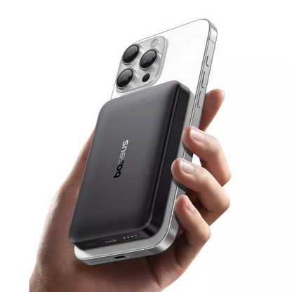 Extern trådlös batteri Baseus Enerfill FM12, 10000mAh, 22.5W, PD + FQI, 1 x QI - 1 x USB-C, Svart E0028500