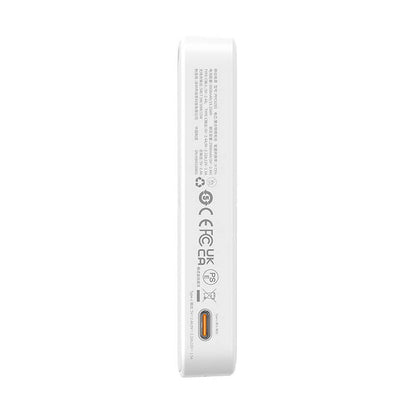 Extern batteri Wireless Baseus MagPro PPCXZ05, 5000mAh, 20W, PD + FQI, 1 x QI - 1 x USB-C, Vit P10064101223-00
