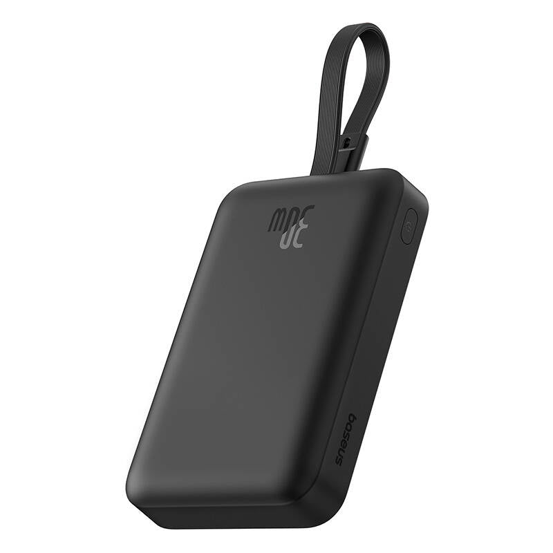 Extern trådlös batteri Baseus Magnetic Mini, 10000mAh, 30W, PD + FQI, 1 x QI - 2 x USB-C, Svart P1002210B113-00