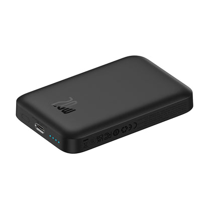 Extern batteri Wireless Baseus Mini Air, 6000mAh, 20W, PD + FQI, 1 x QI - 1 x USB-C, Svart P10059002113-00