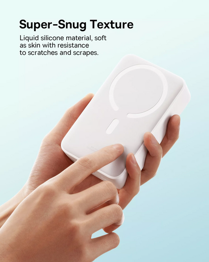 Trådlös Extern Batteri Baseus EnerFill FM41 Mini, 20000mAh, 20W, PD + FQI, 1 x QI - 1 x USB-C, Vit E0027U01
