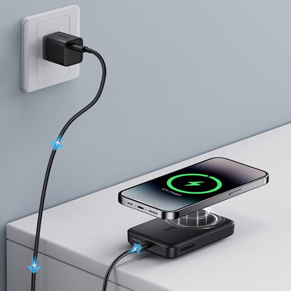 Extern batteri Wireless Baseus Magnetic Mini, 10000mAh, 20W, PD + FQI, 1 x QI - 1 x USB-C, Svart P10059001113-00