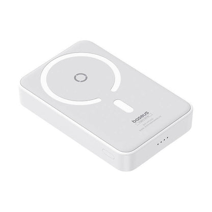Extern batteri Wireless Baseus MagPro PPCXZ05, 5000mAh, 20W, PD + FQI, 1 x QI - 1 x USB-C, Vit P10064101223-00