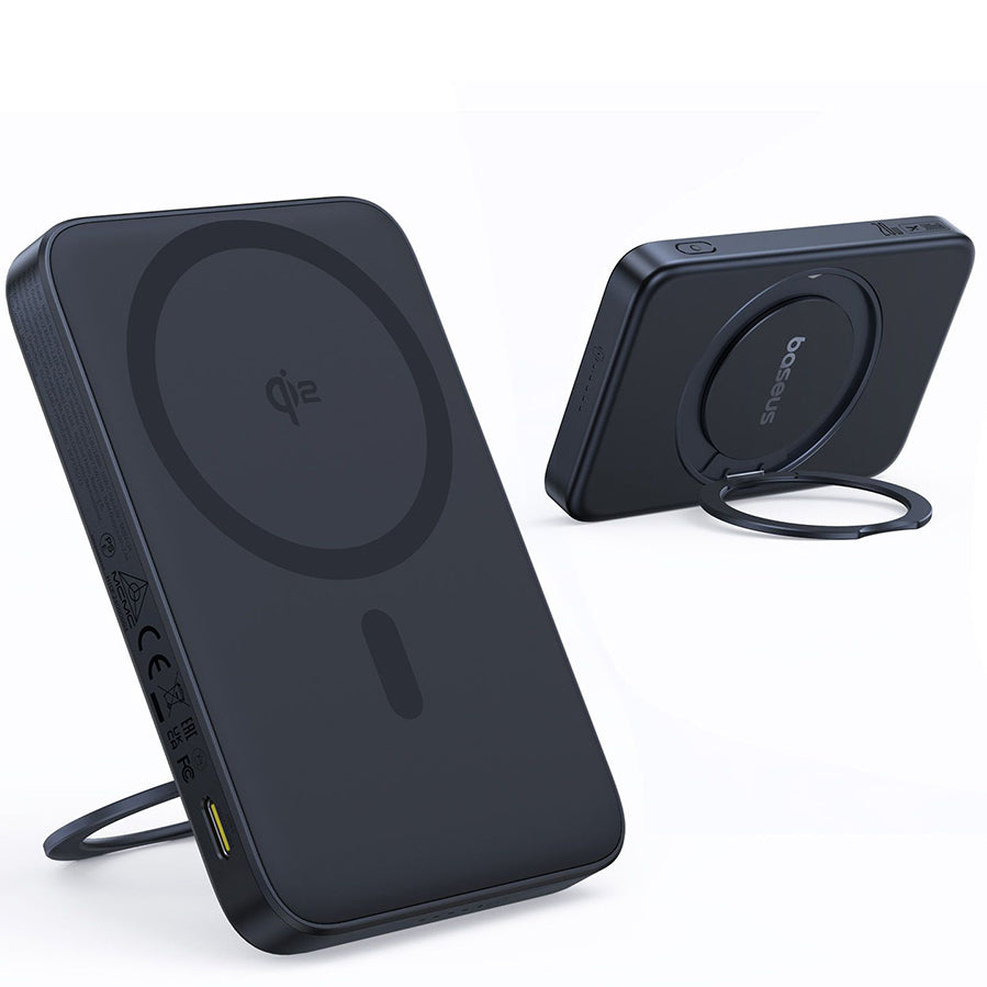 Extern batteri Wireless Baseus PicoGo, 5000mAh, 20W, PD + FQI, 1 x QI - 1 x USB-C, Svart P10076802123-00