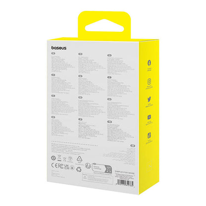 Extern trådlös batteri Baseus Magnetic Mini, 10000mAh, 30W, PD + FQI, 1 x QI - 2 x USB-C, Svart P1002210B113-00