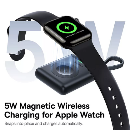Trådlös Extern Batteri Baseus EnerFill FW11 för Apple Watch Series, 1640mAh, 5W, 1 x QI, Svart E0205301