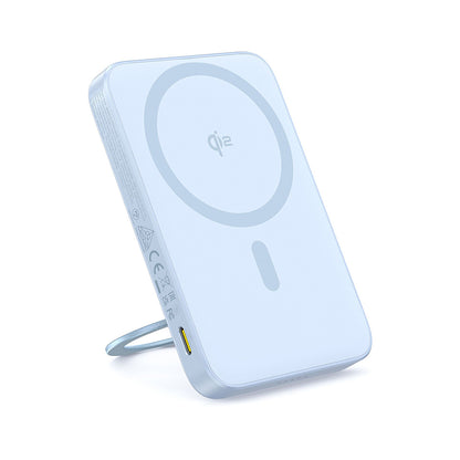 Extern trådlös batteri Baseus PicoGo, 5000mAh, 20W, PD + FQI, 1 x QI - 1 x USB-C, Blå P10076800313-00