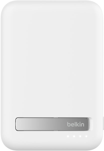 Trådlös Extern Batteri Belkin BoostCharge Pro med Stöd, 10000mAh, 15W, FQI, 1 x QI - 1 x USB-C, Vit BPD008btWH