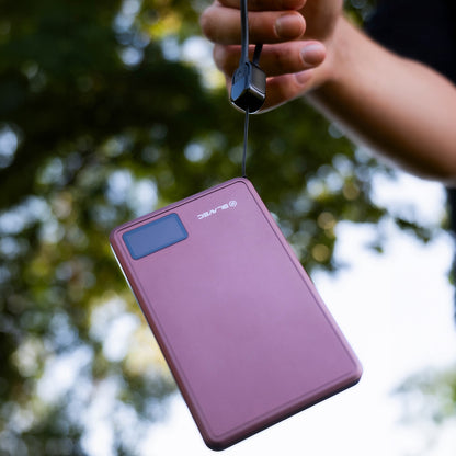 Blavec BJ-03 Slim trådlös powerbank, 10000 mAh, 22,5 W, PD + FQI, 1 x QI – 1 x USB-C, lila