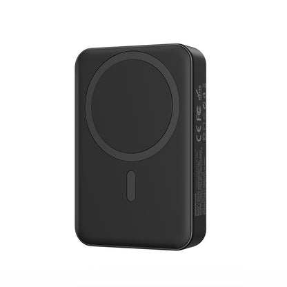 Trådlös Extern Batteri BWOO BO-P59, 10000mAh, 20W, PD + FQI, 1 x QI - 1 x USB-C, Svart